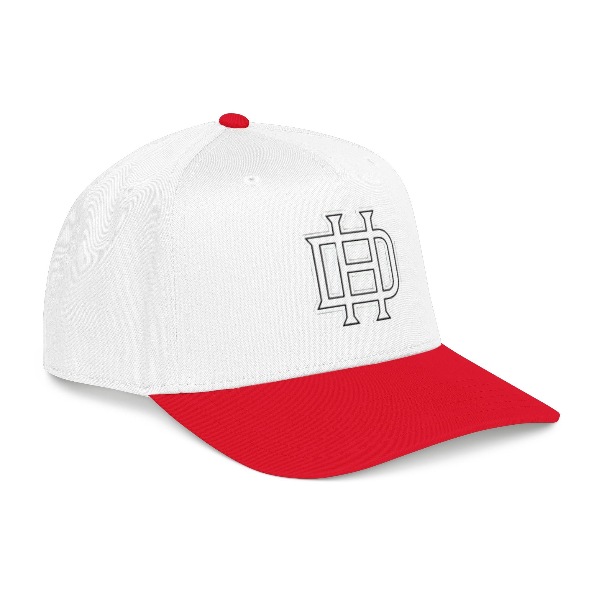 Interlocking DH Logo Mid Profile Baseball Cap | Embroidered Monogram Hat