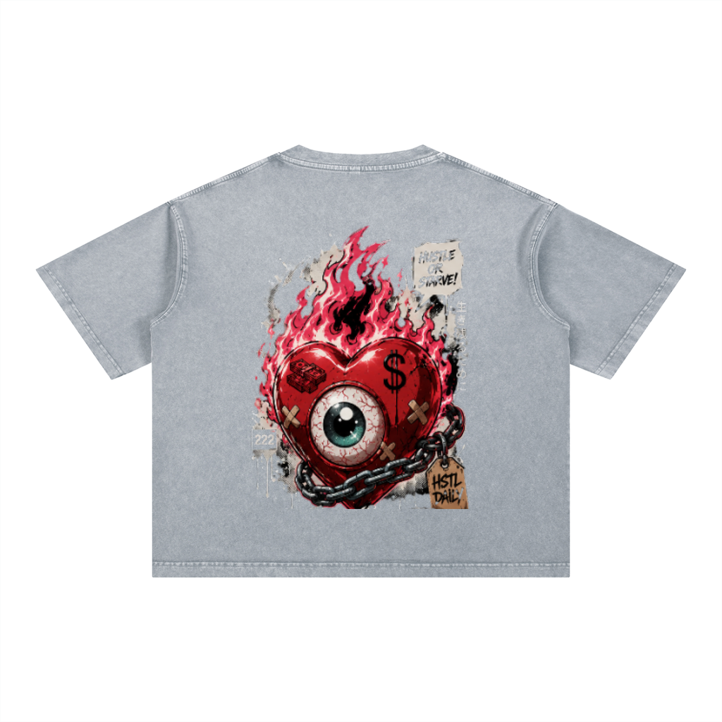Mineral Wash Boxy Cotton T-Shirt