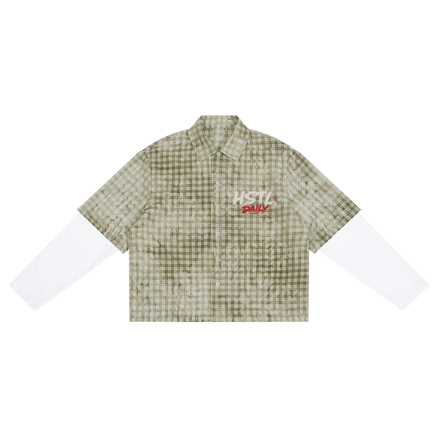 HSTL For Sale Vintage Wash Plaid Short Sleeve Shirt