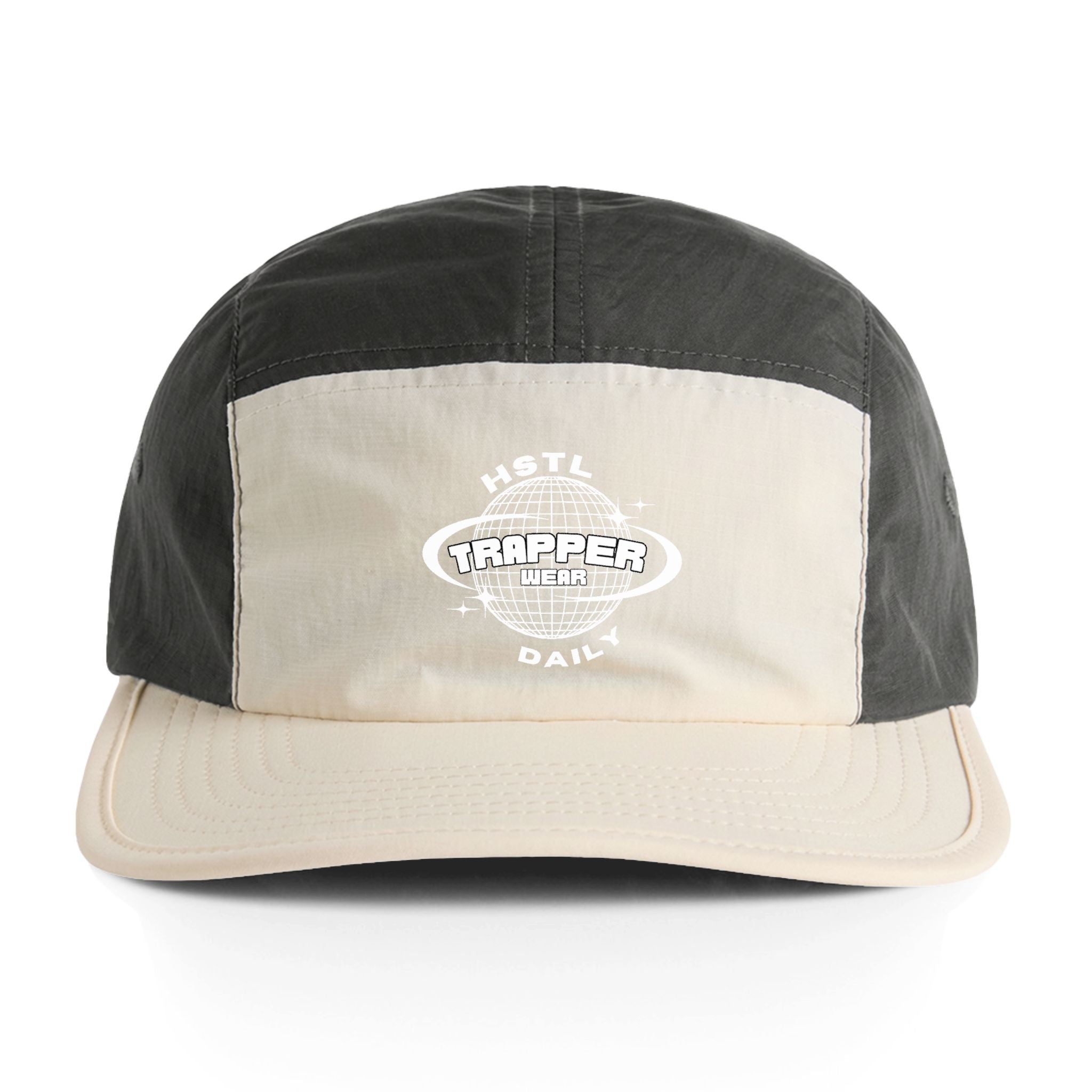 Trapper Daily Two-Tone Nylon Cap — Retro Logo Outdoor Adventure Hat