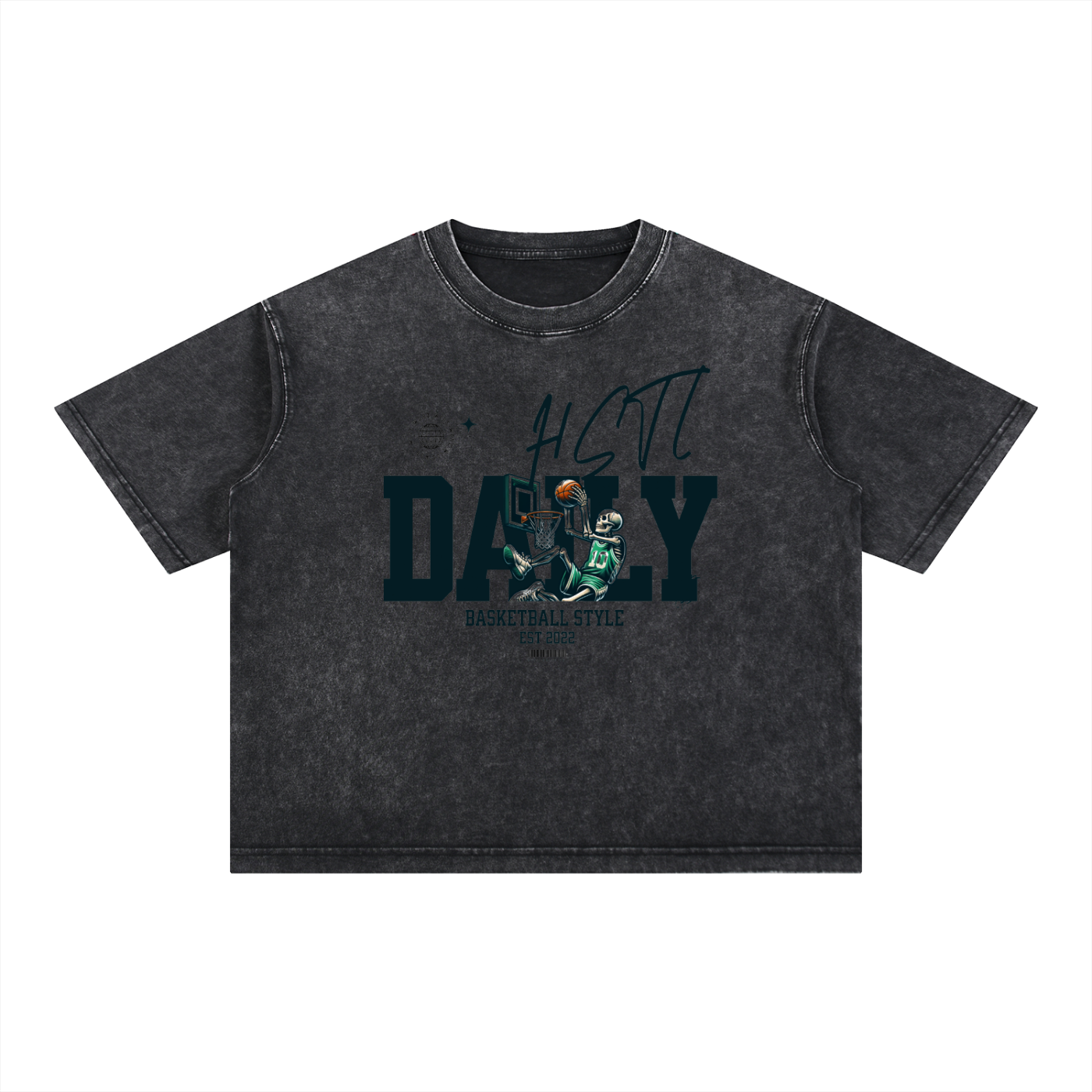 Mineral Wash Boxy Cotton T-Shirt