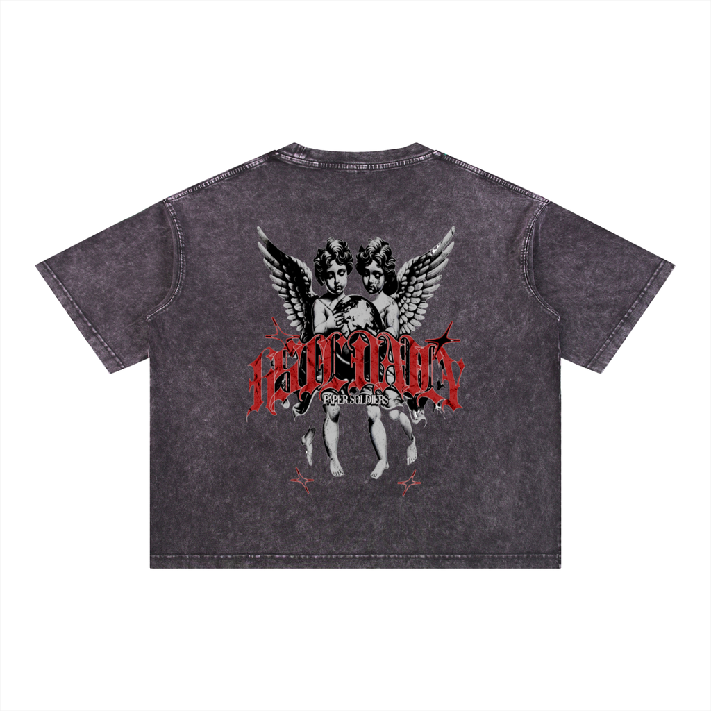 Mineral Wash Boxy Cotton T-Shirt
