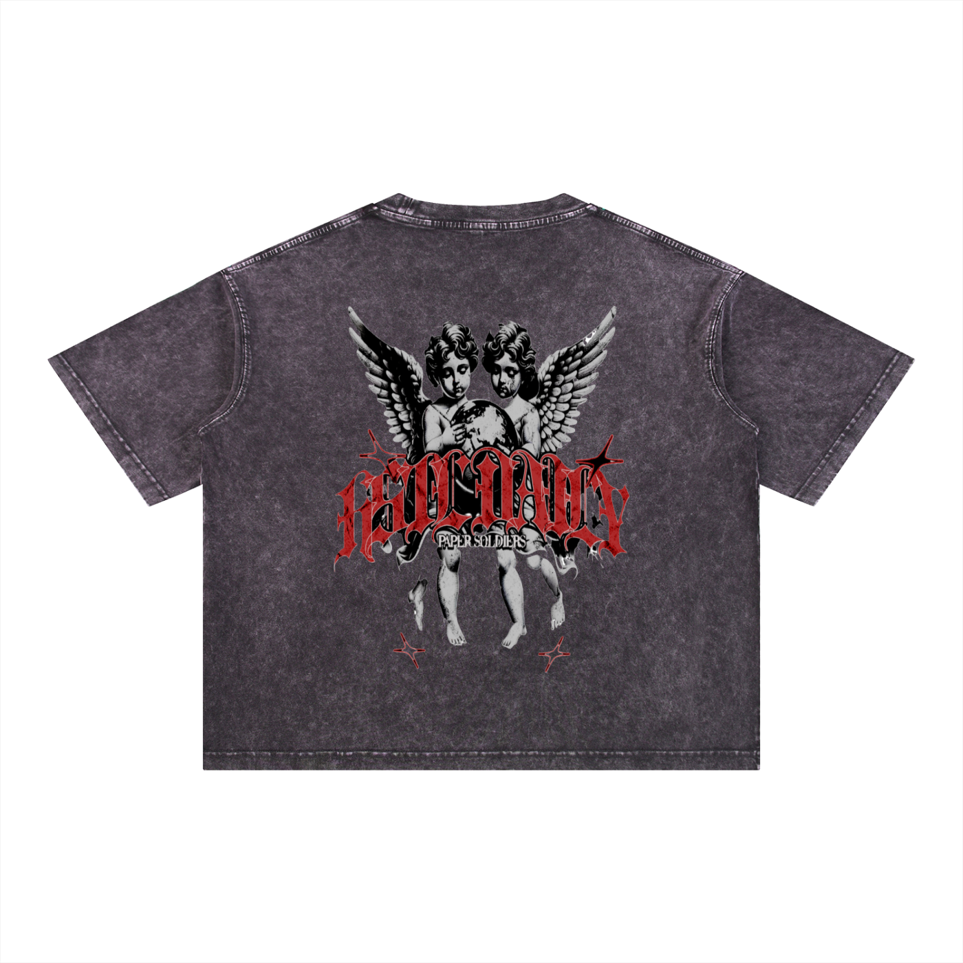Mineral Wash Boxy Cotton T-Shirt