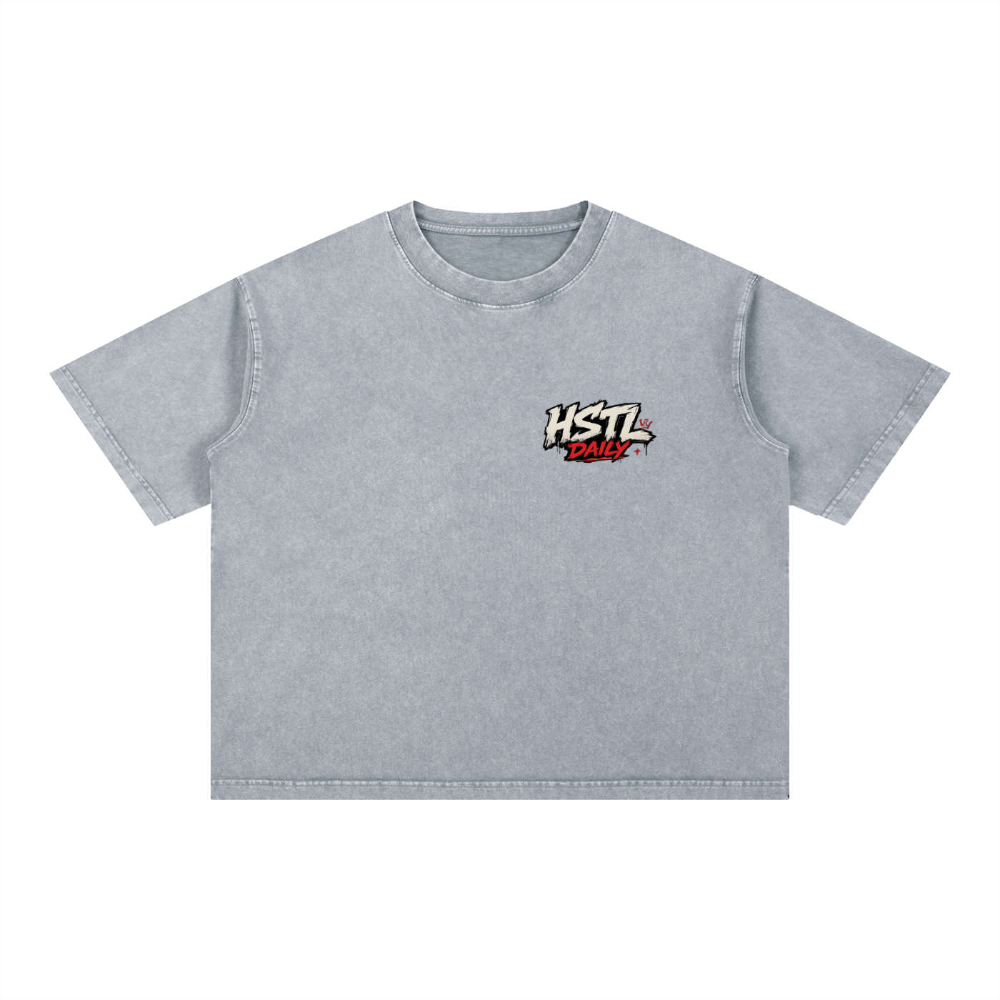 Mineral Wash Boxy Cotton T-Shirt