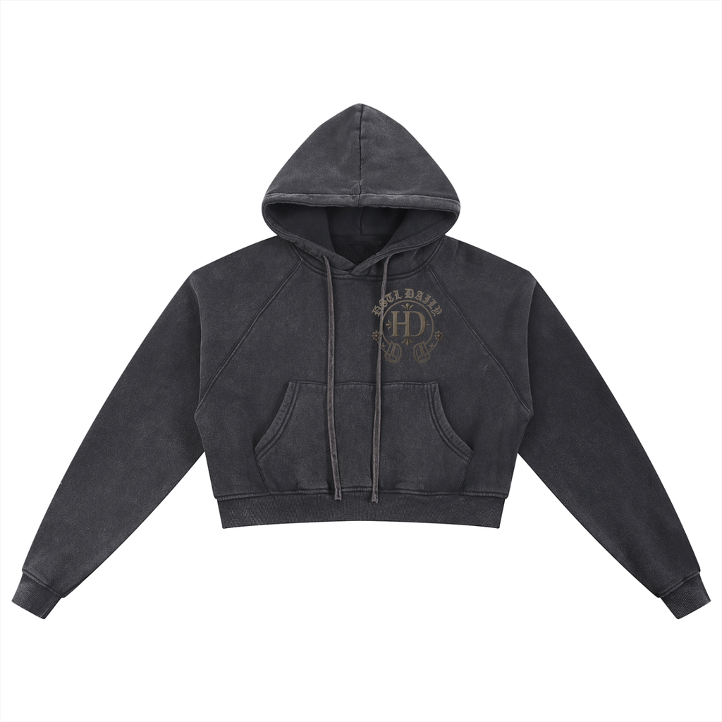Women's Chrome HD Snow Washed Cropped Hoodie