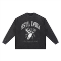 Mineral Wash Waffle Oversized T-Shirt