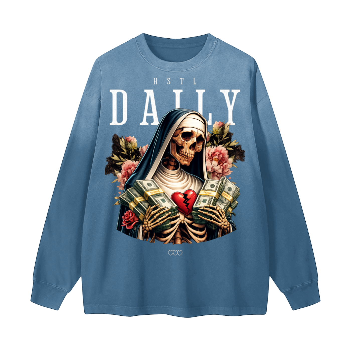 Gradient Washed Long Sleeve T-Shirt