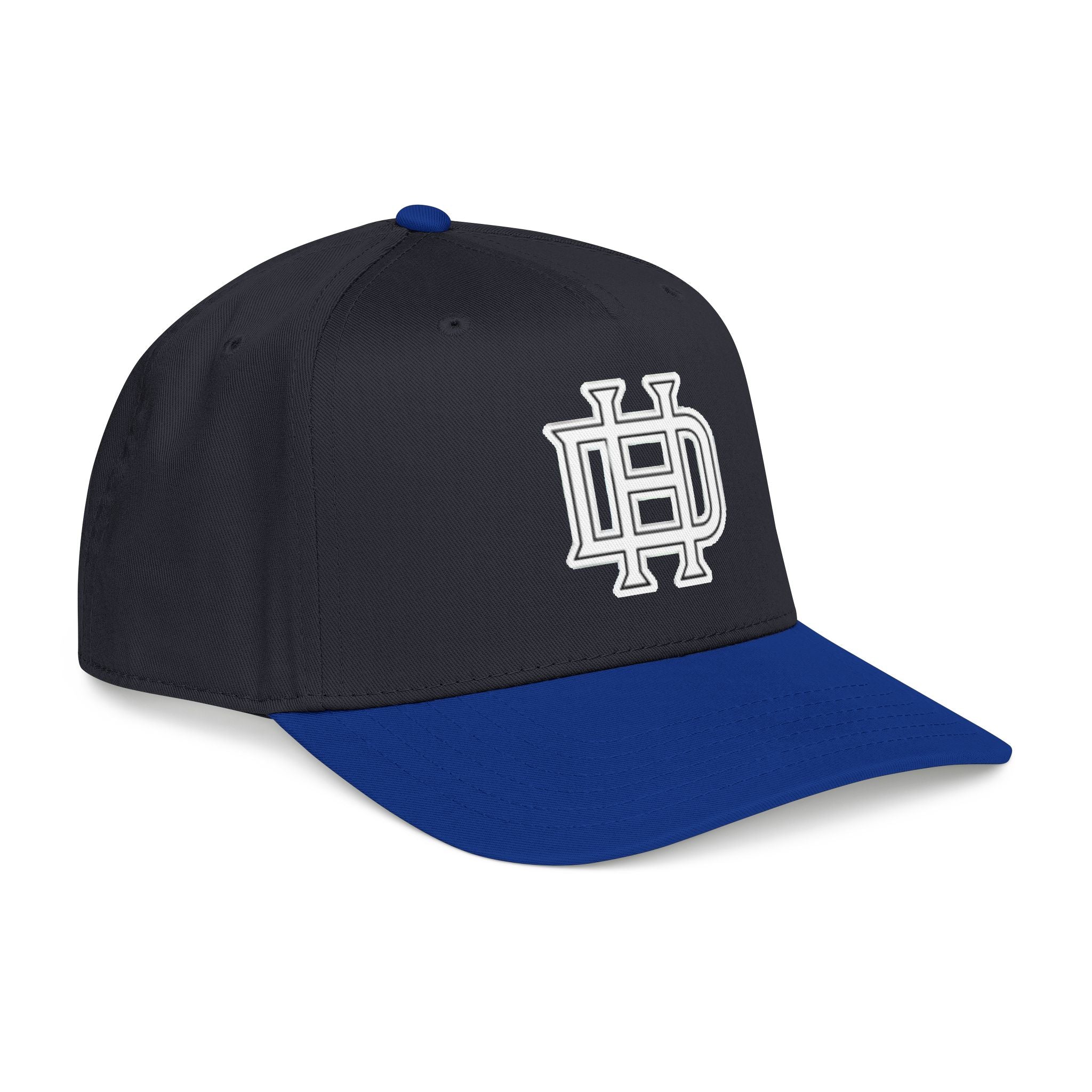 Interlocking DH Logo Mid Profile Baseball Cap | Embroidered Monogram Hat