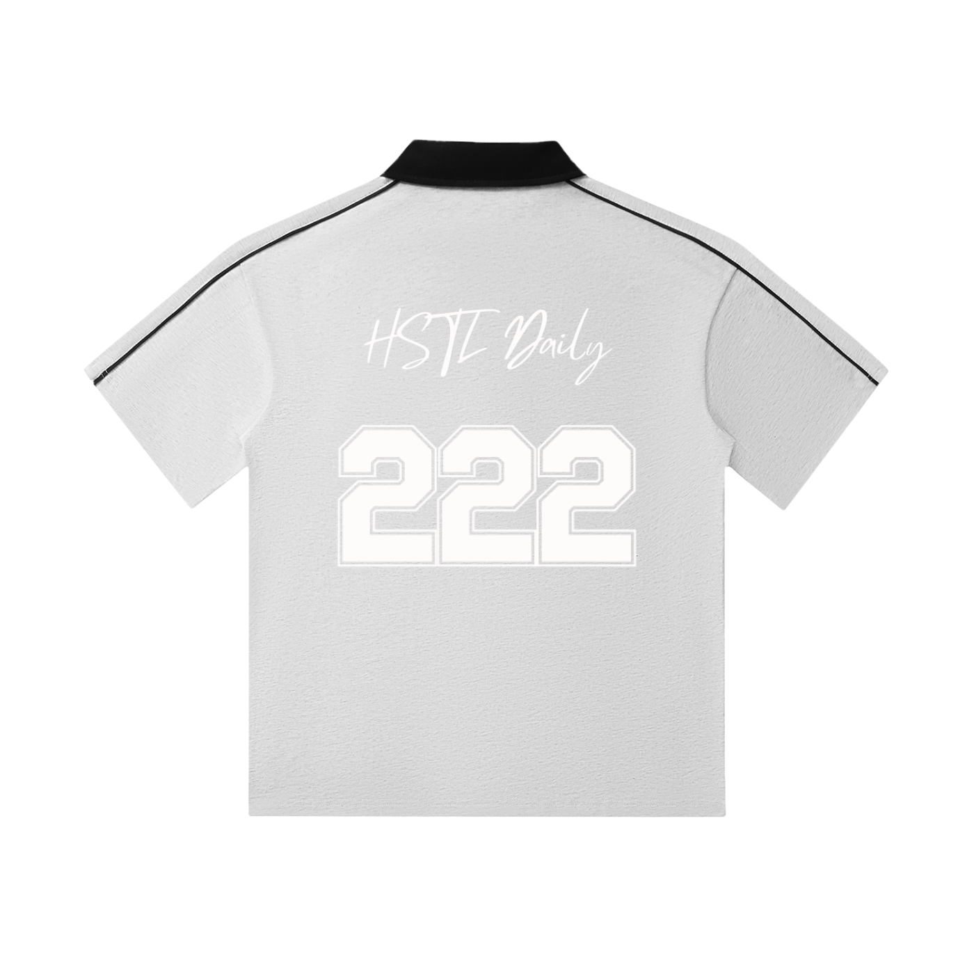 Contrast Collar Short-Sleeve Polo Shirt