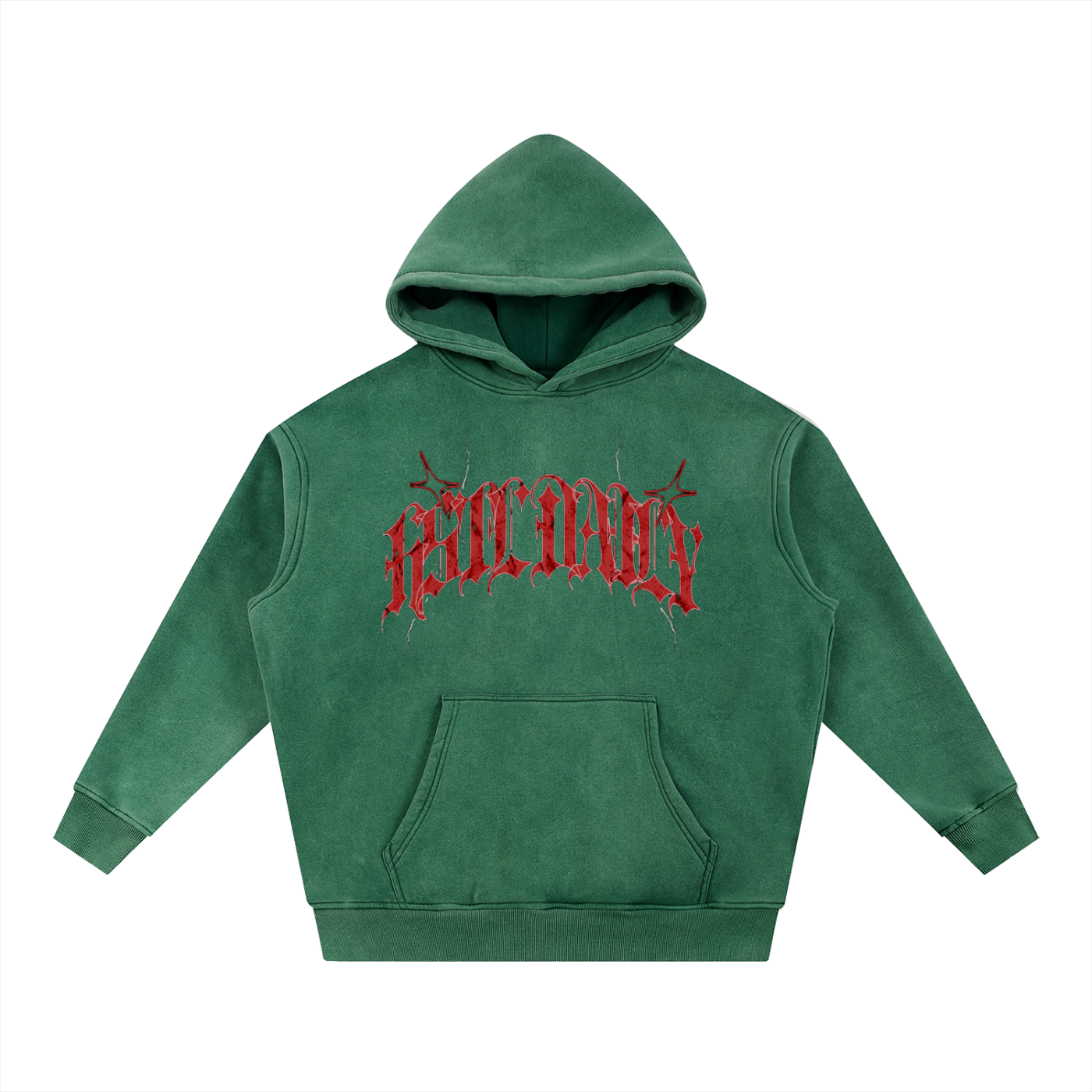 Snow Wash Fleece Oversize Hoodie