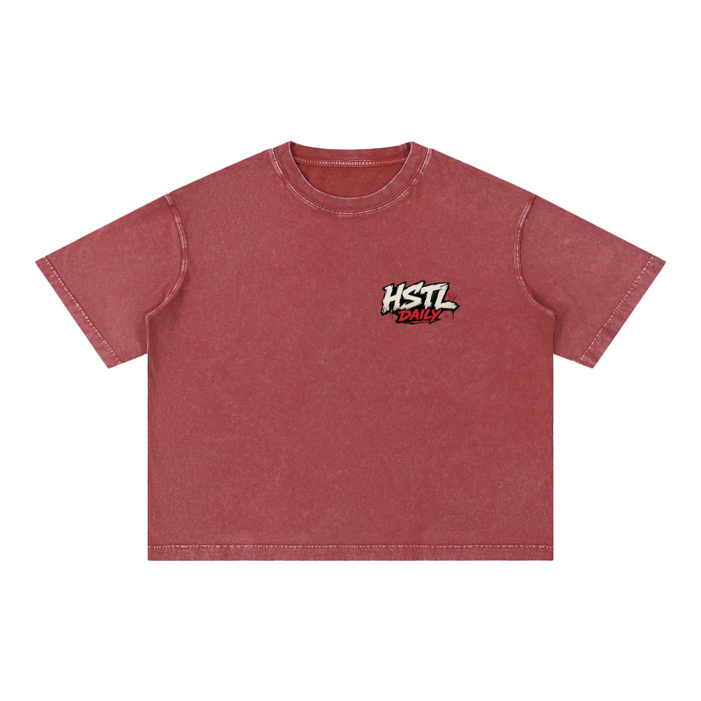 Mineral Wash Boxy Cotton T-Shirt