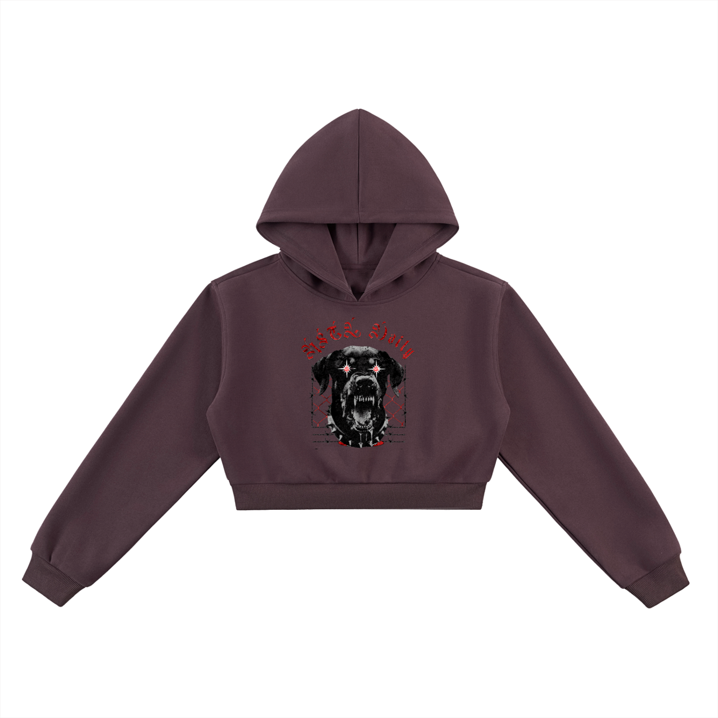 Womens Essential Cropped Hoodie