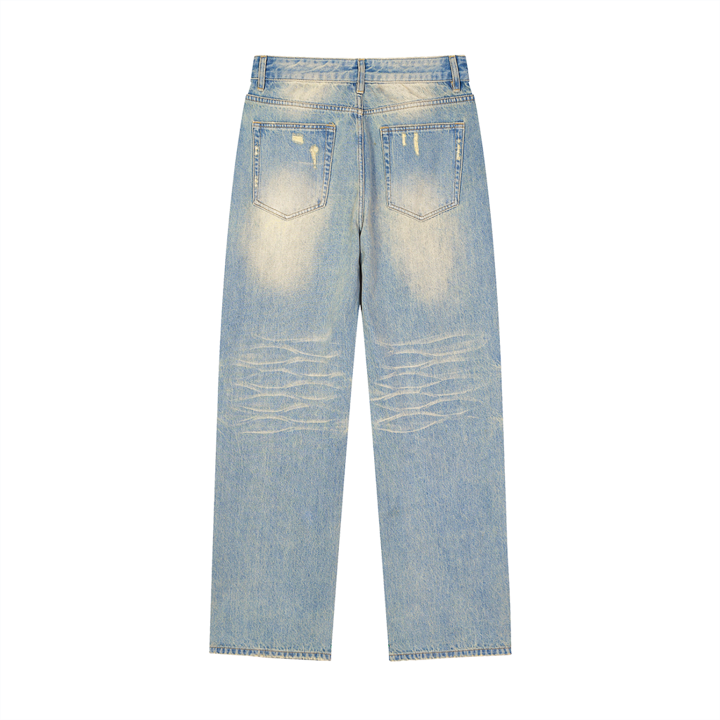Underdog Sun Fade Raw Hem Denim Jeans
