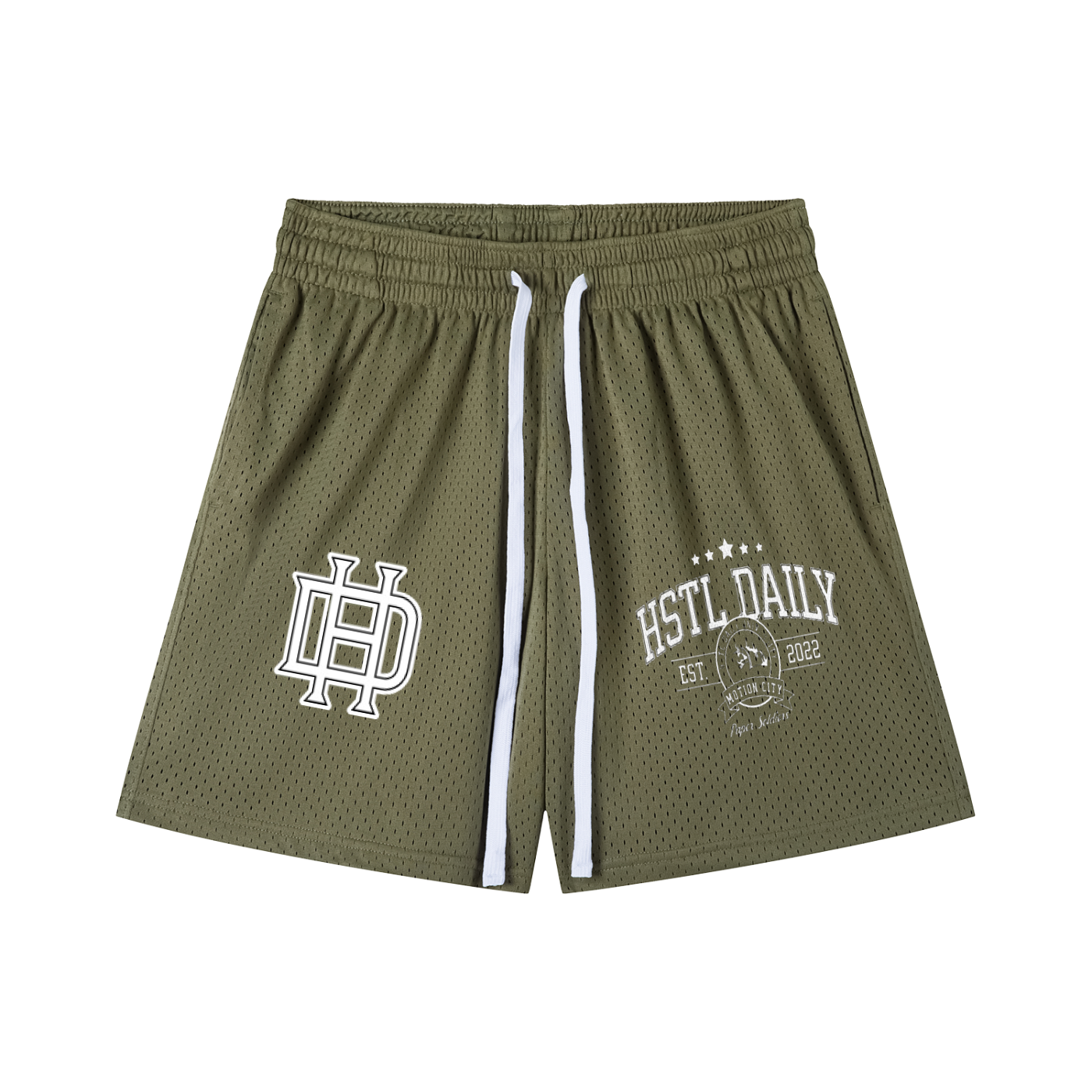 Mesh Drawstring Shorts