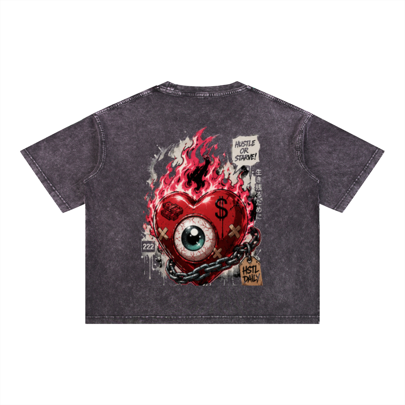 Mineral Wash Boxy Cotton T-Shirt