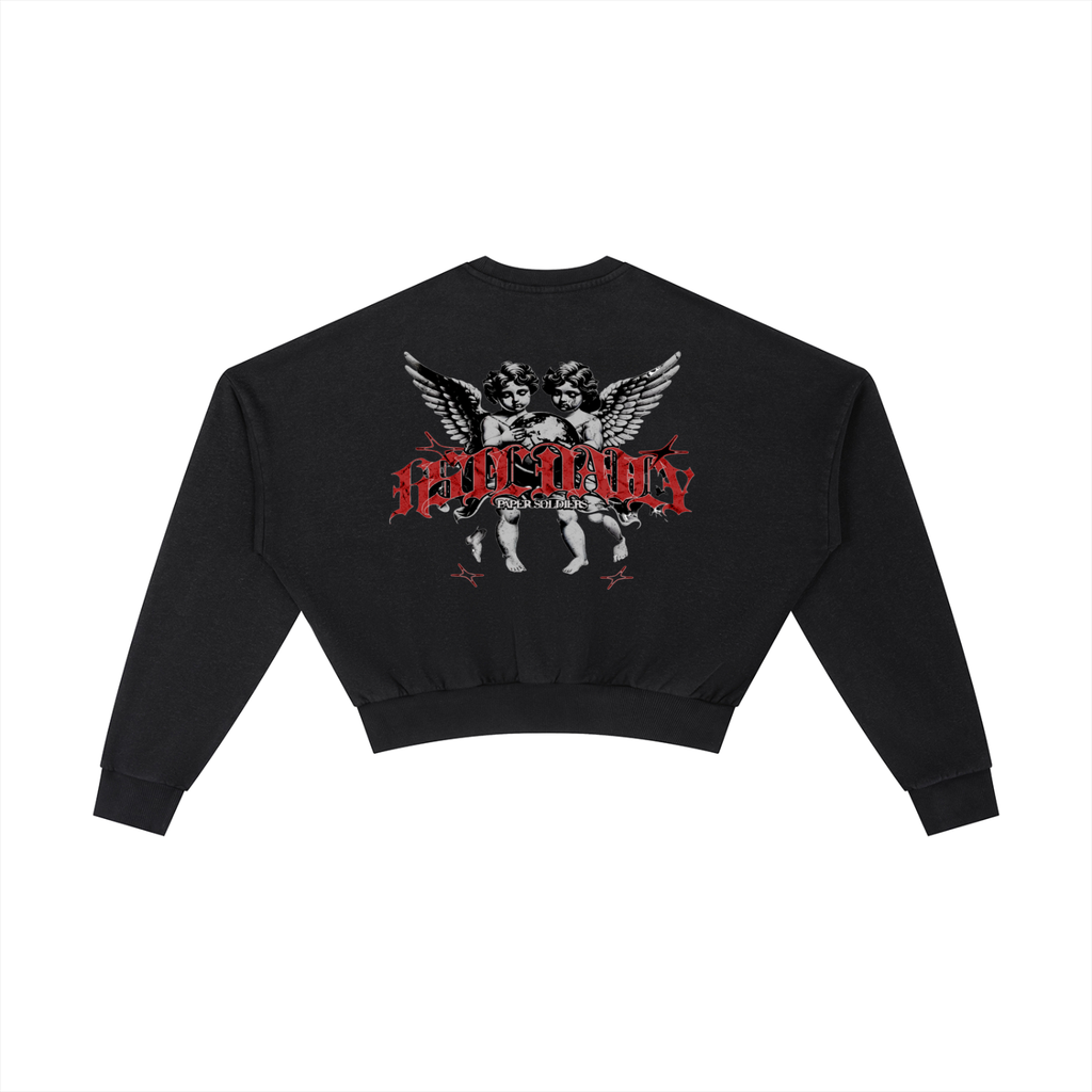 Vintage Washed Cropped Sweatshirt