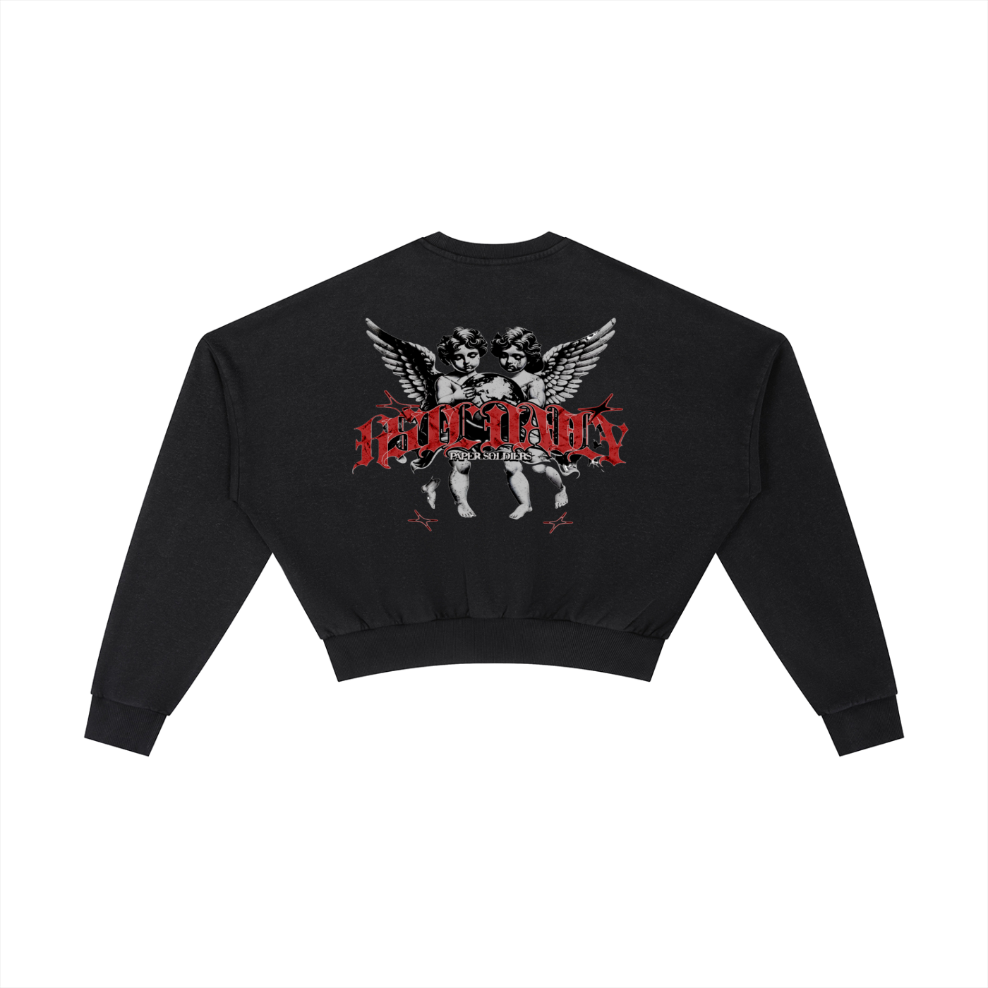 Vintage Washed Cropped Sweatshirt