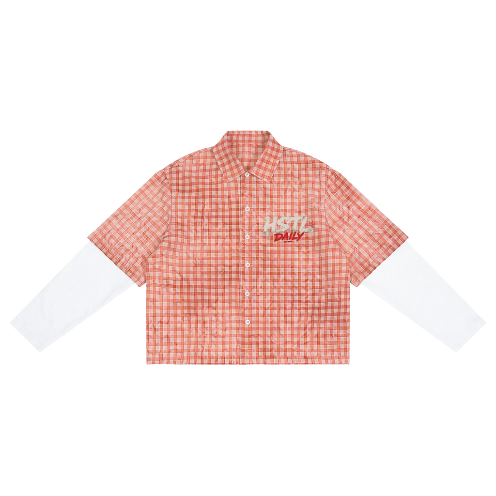 HSTL For Sale Vintage Wash Plaid Short Sleeve Shirt