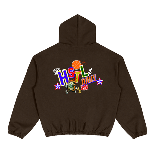 Boxy Cinched Hem Hoodie