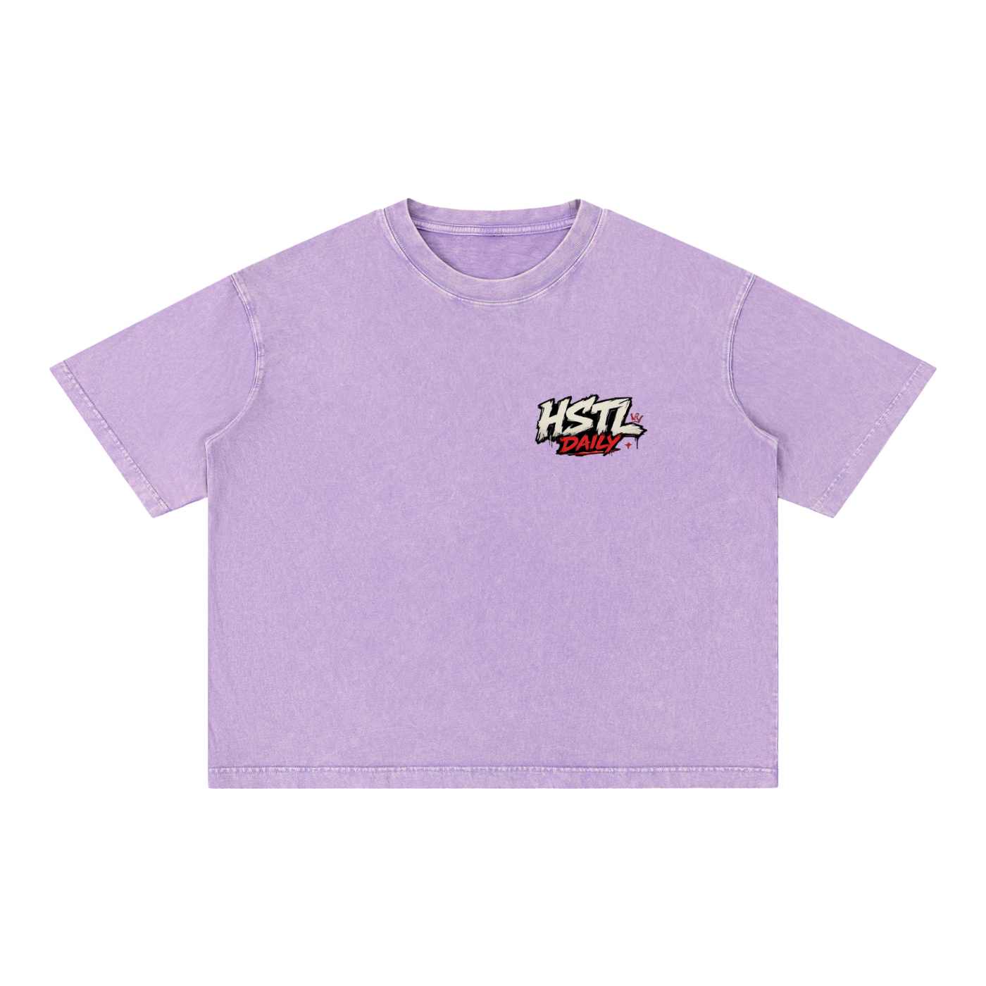 Mineral Wash Boxy Cotton T-Shirt
