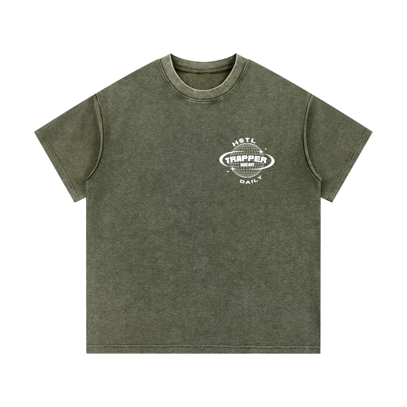 Mineral Wash Waffle Knit T-Shirt