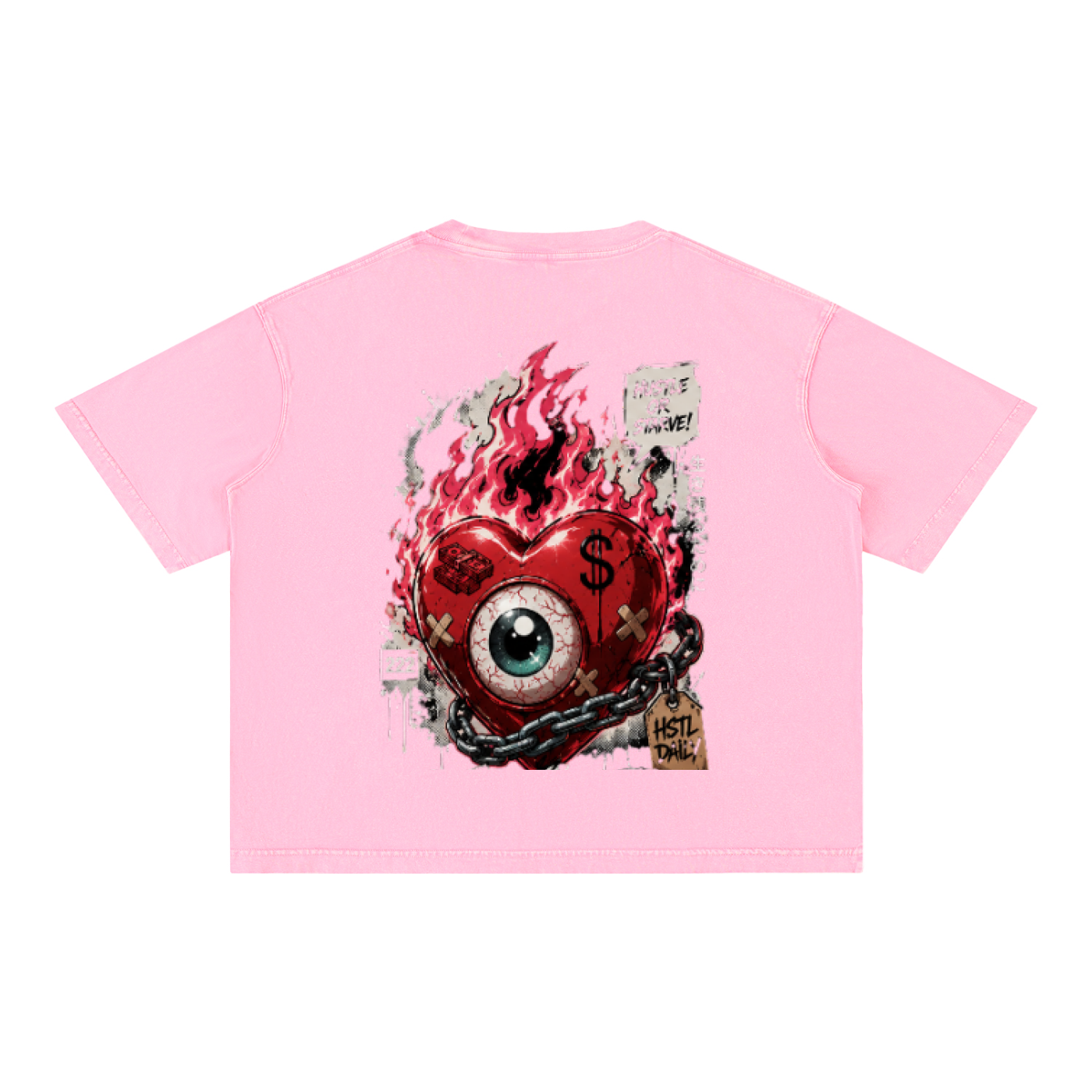 Mineral Wash Boxy Cotton T-Shirt