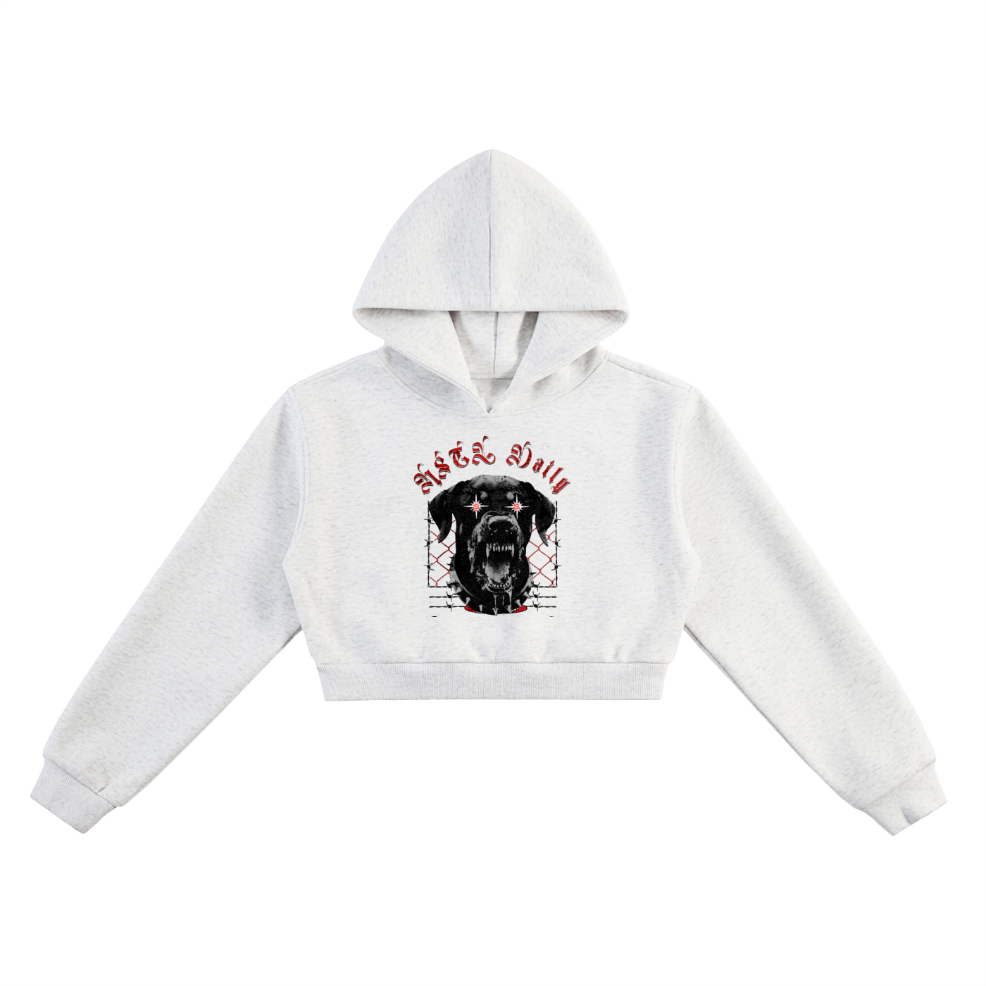 Womens Essential Cropped Hoodie
