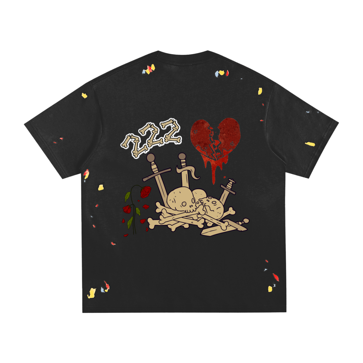 HSTL Til I Die Paint Splatter T-Shirt