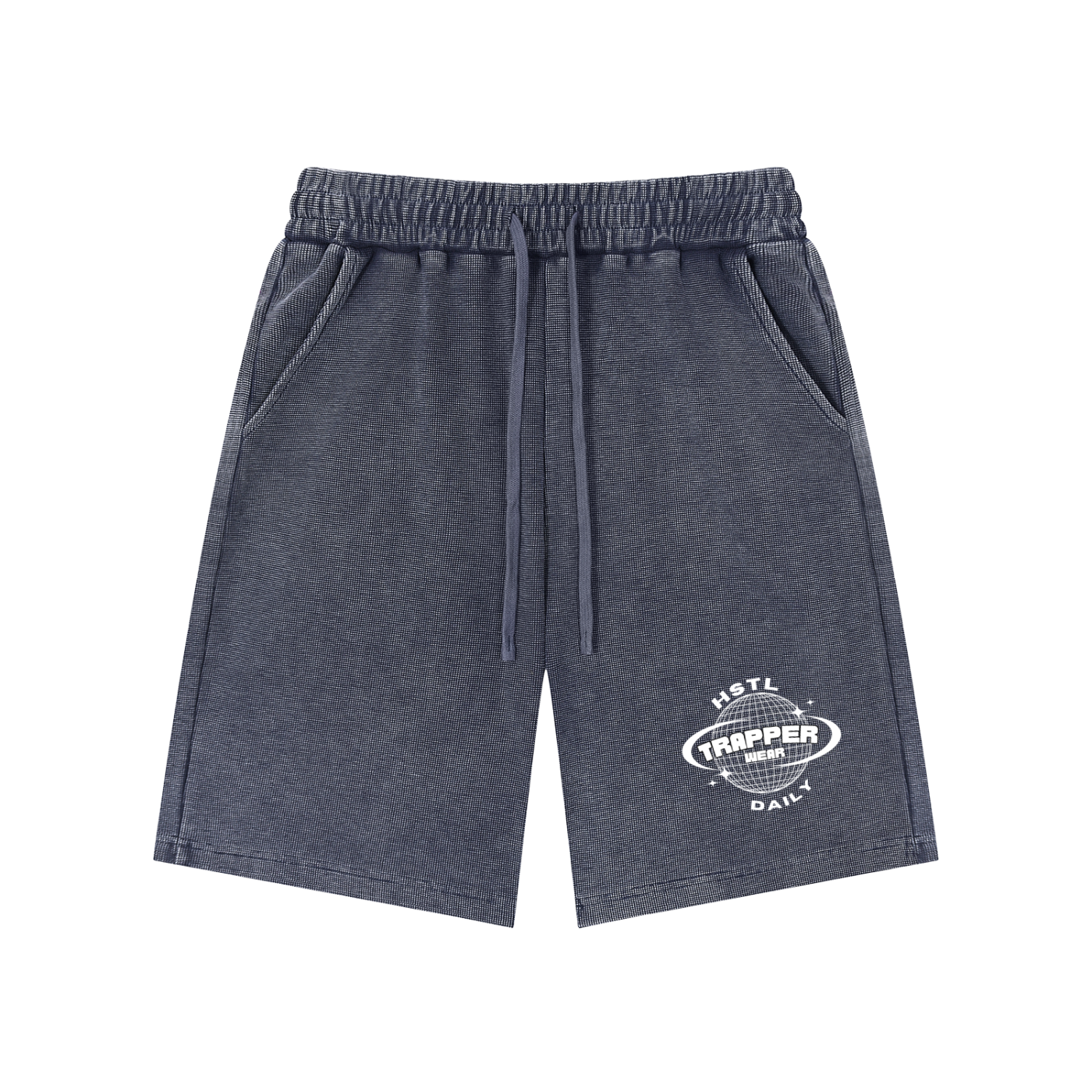 Mineral Wash Waffle Knit Shorts