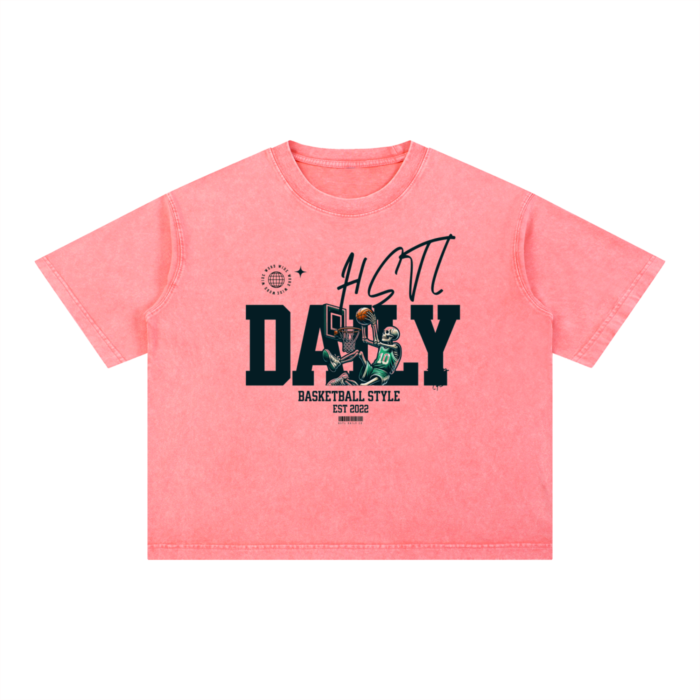 Mineral Wash Boxy Cotton T-Shirt