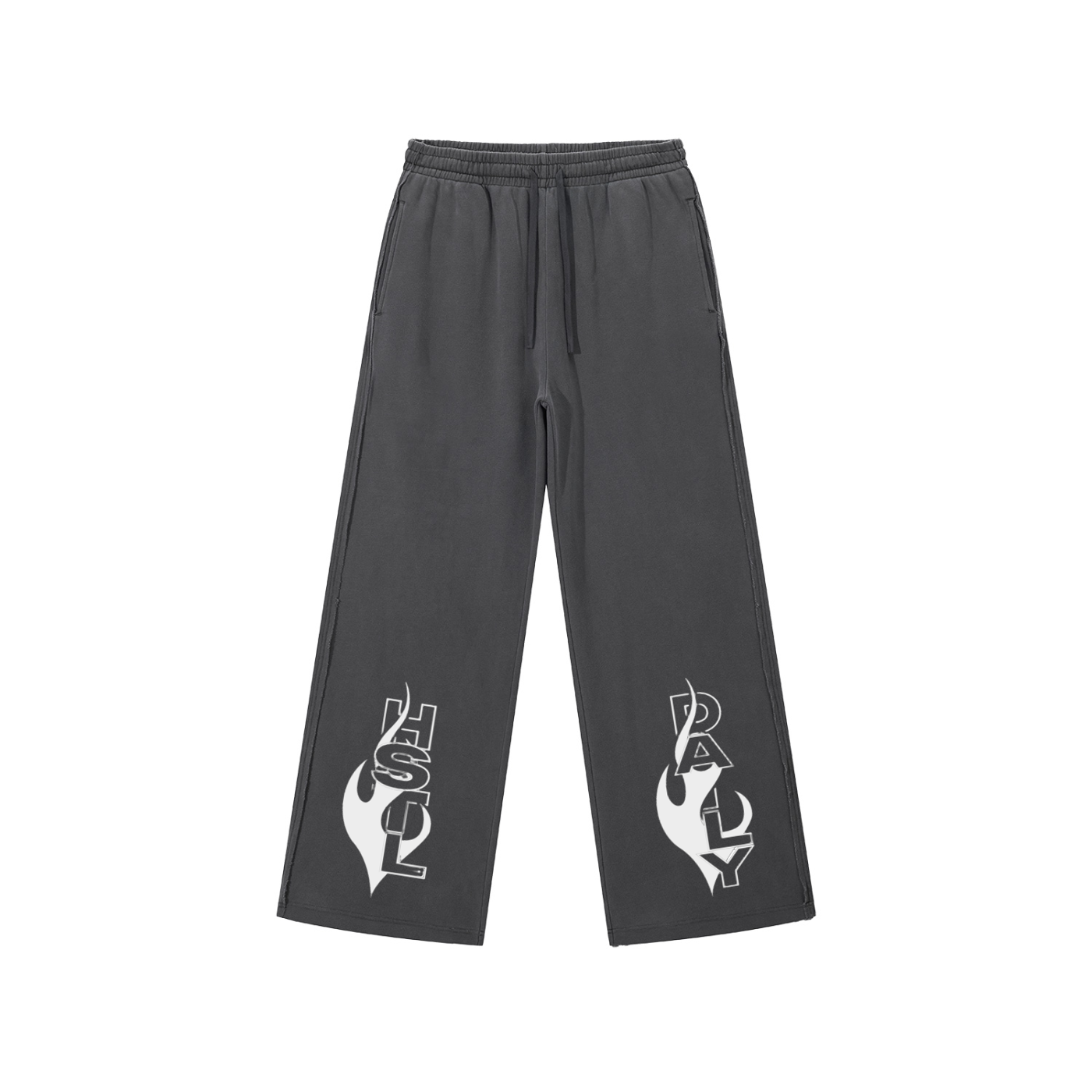 Snow Washed Raw Edge Sweatpants