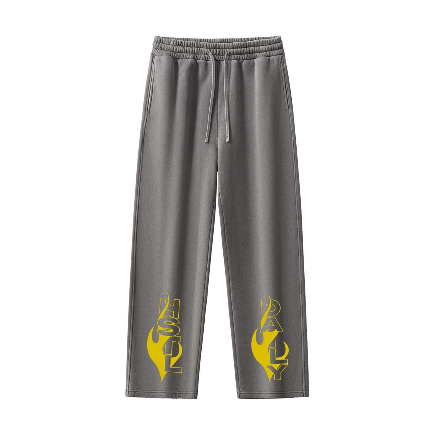 Frayed Enzyme Washed Fleece Sweatpants