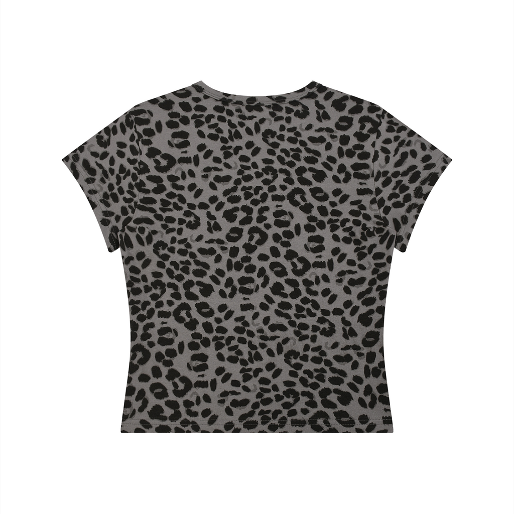 Girls love to HSTL Leopard Print Crop T-Shirt