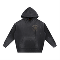 Men's Chrome HD Vintage Washed Frayed Fleece Hoodie