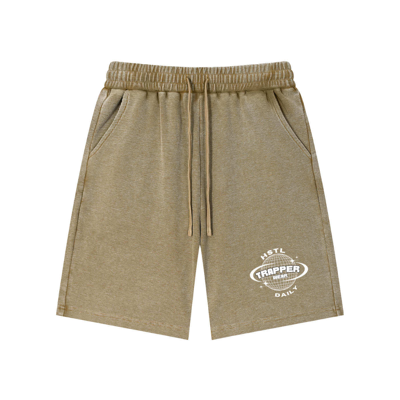 Mineral Wash Waffle Knit Shorts