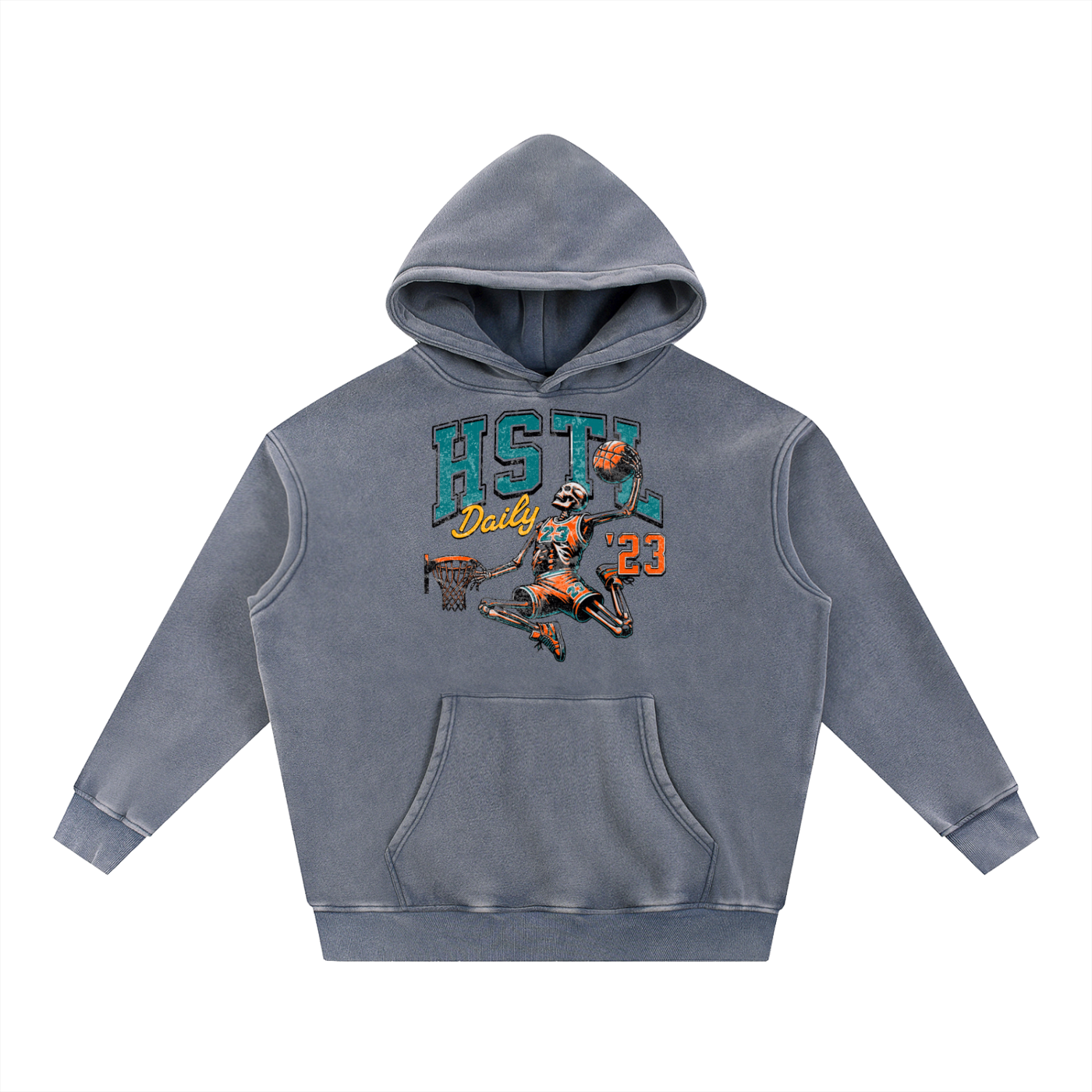 Snow Wash Fleece Oversize Hoodie