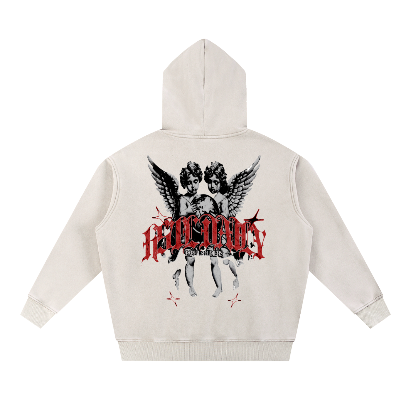 Snow Wash Fleece Oversize Hoodie