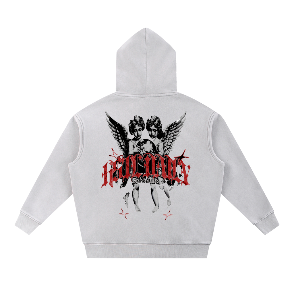 Snow Wash Fleece Oversize Hoodie