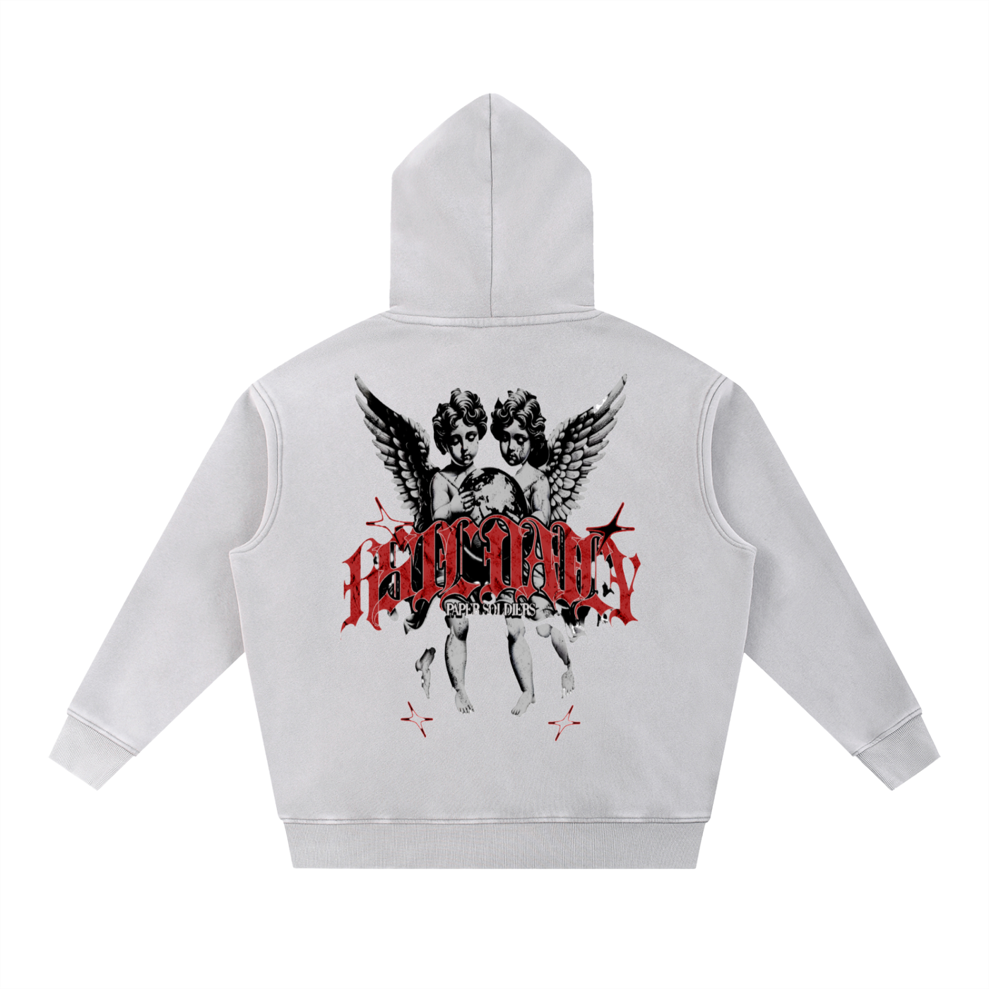 Snow Wash Fleece Oversize Hoodie