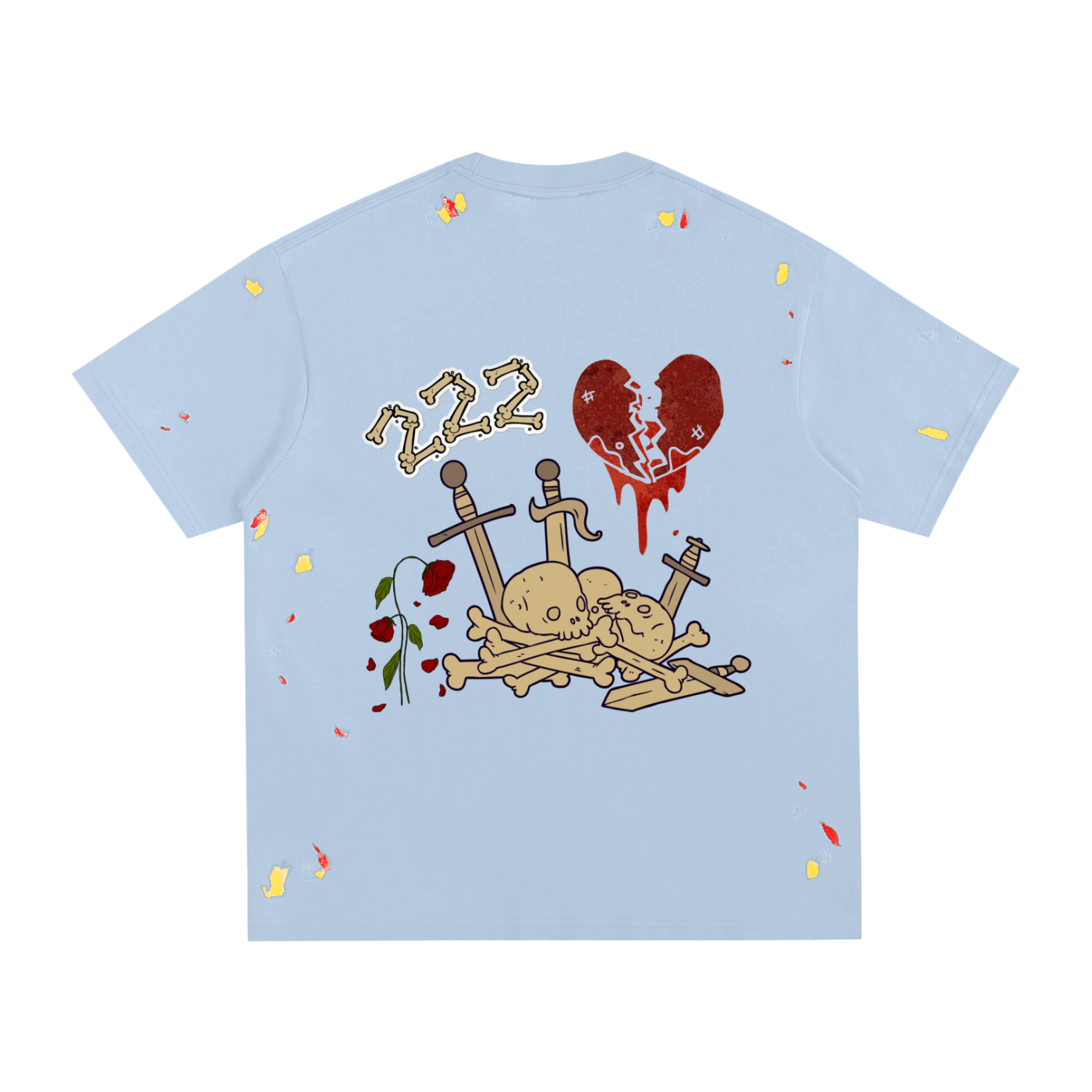 HSTL Til I Die Paint Splatter T-Shirt