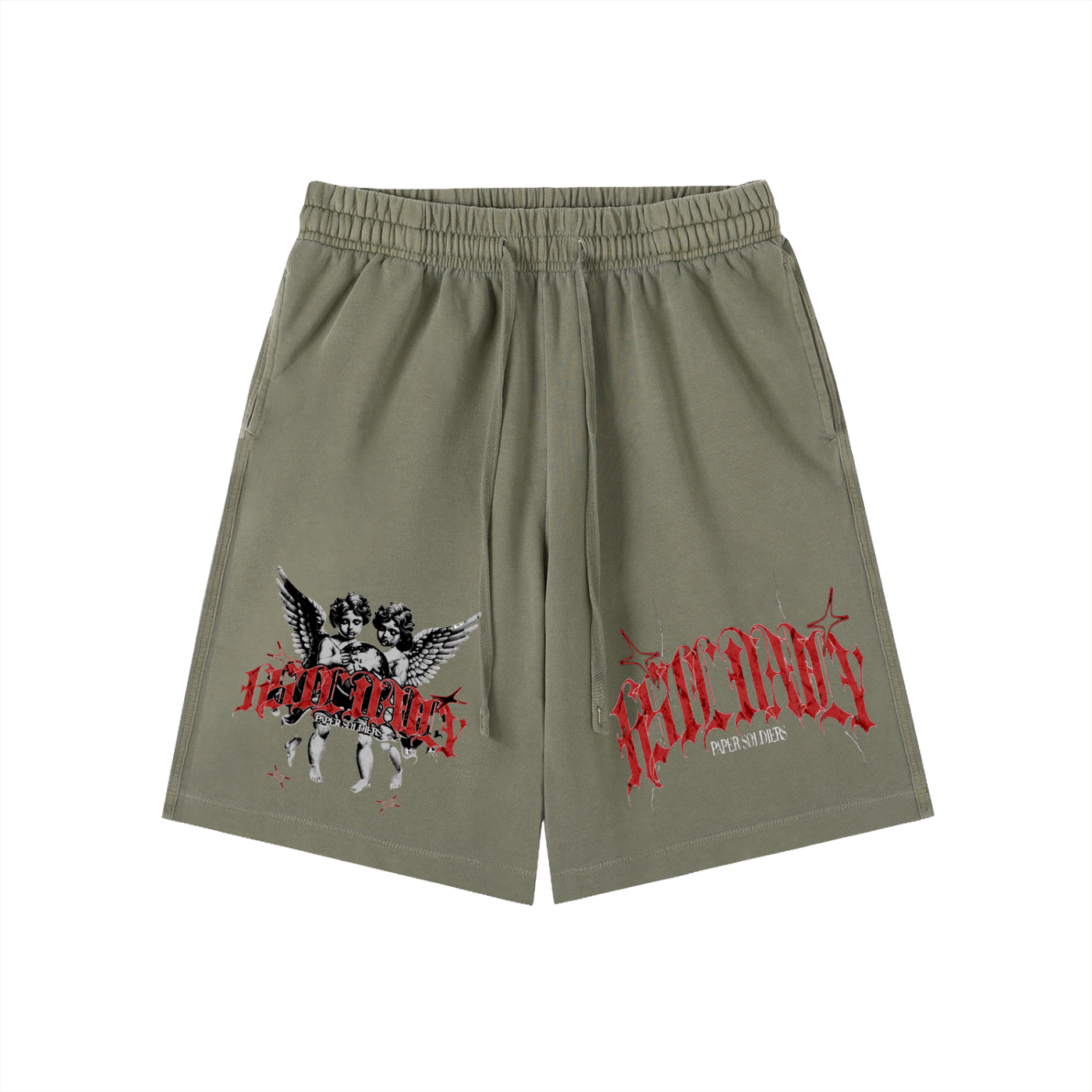Vintage Wash Cotton Shorts