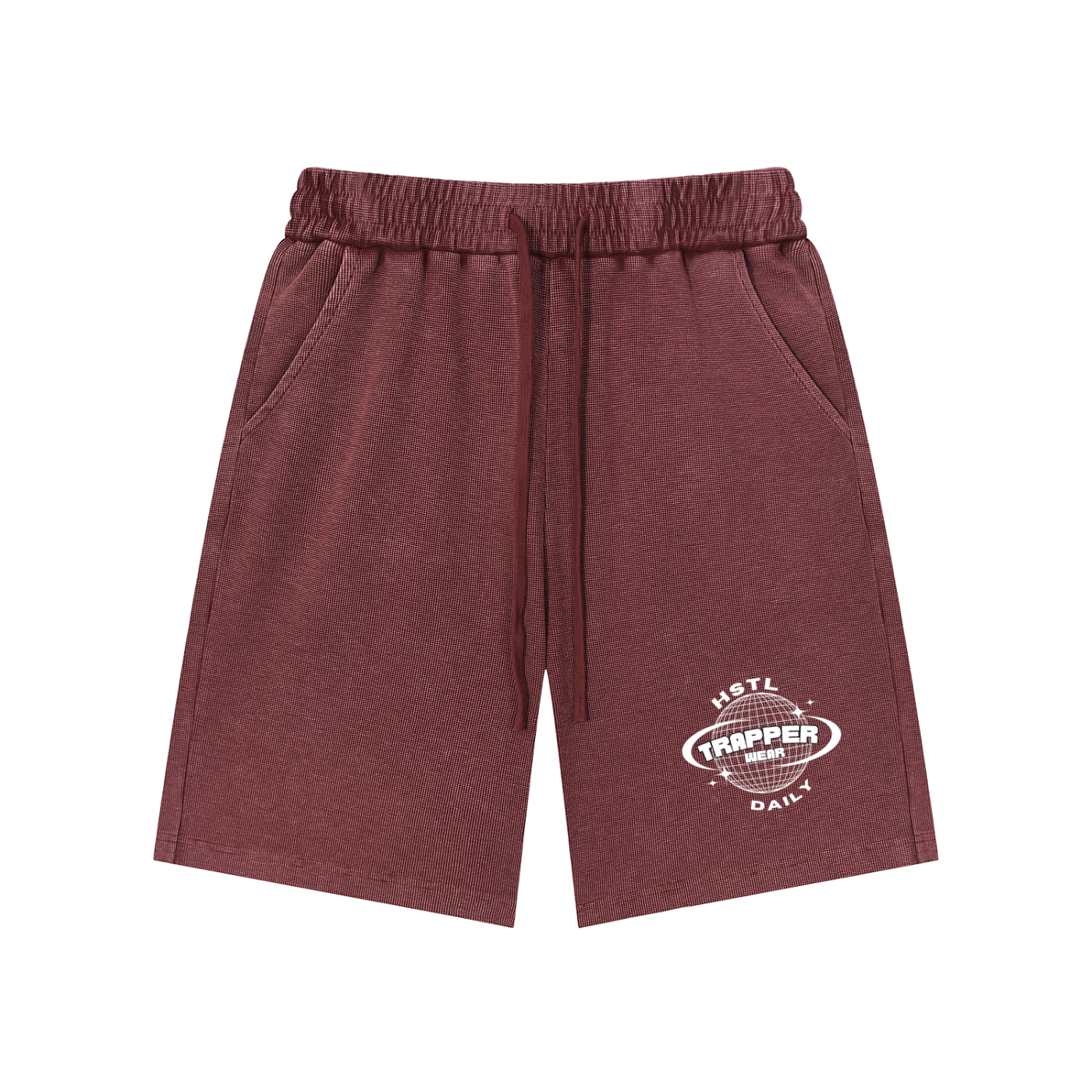Mineral Wash Waffle Knit Shorts