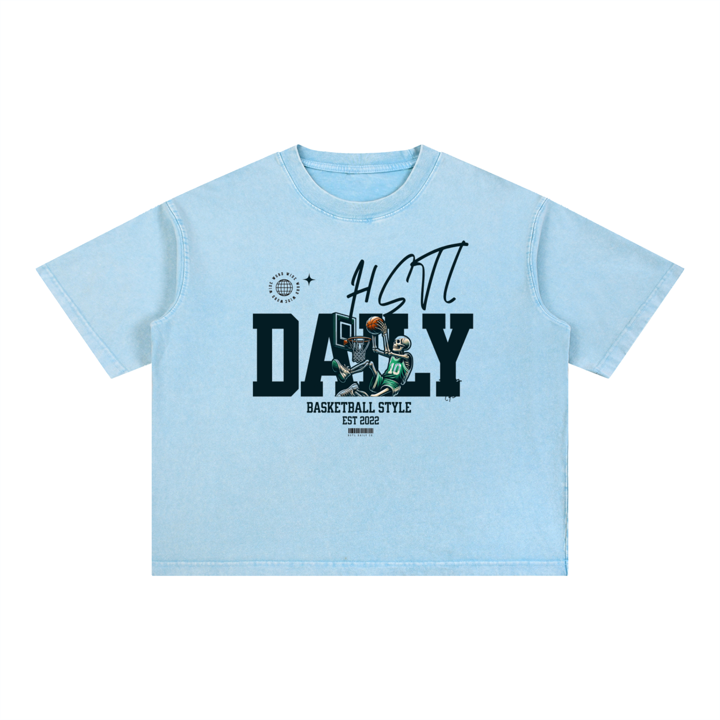 Mineral Wash Boxy Cotton T-Shirt