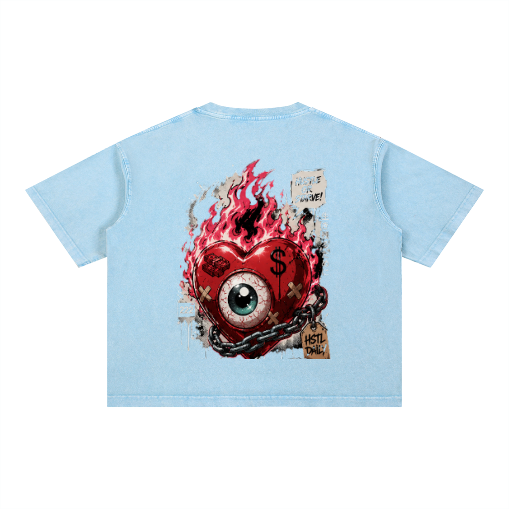 Mineral Wash Boxy Cotton T-Shirt
