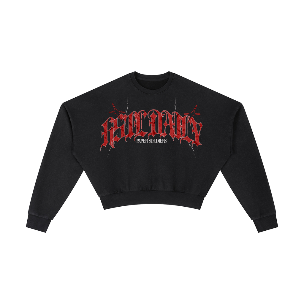 Vintage Washed Cropped Sweatshirt