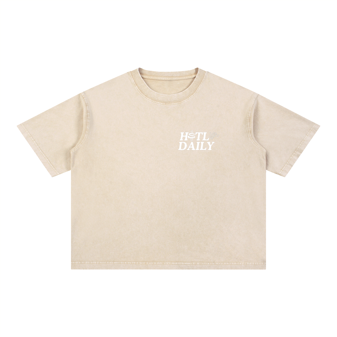 Mineral Wash Boxy Cotton T-Shirt