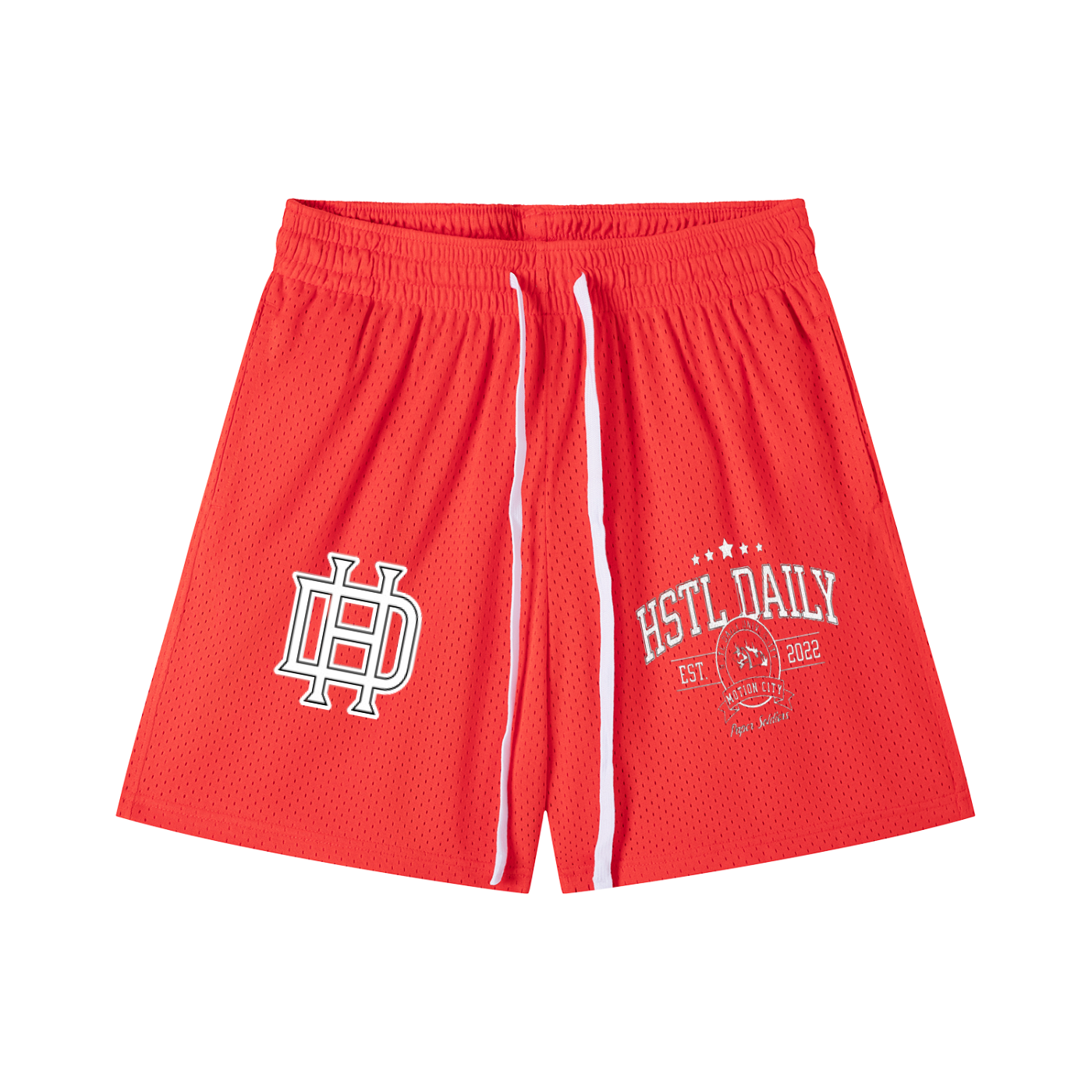 Mesh Drawstring Shorts