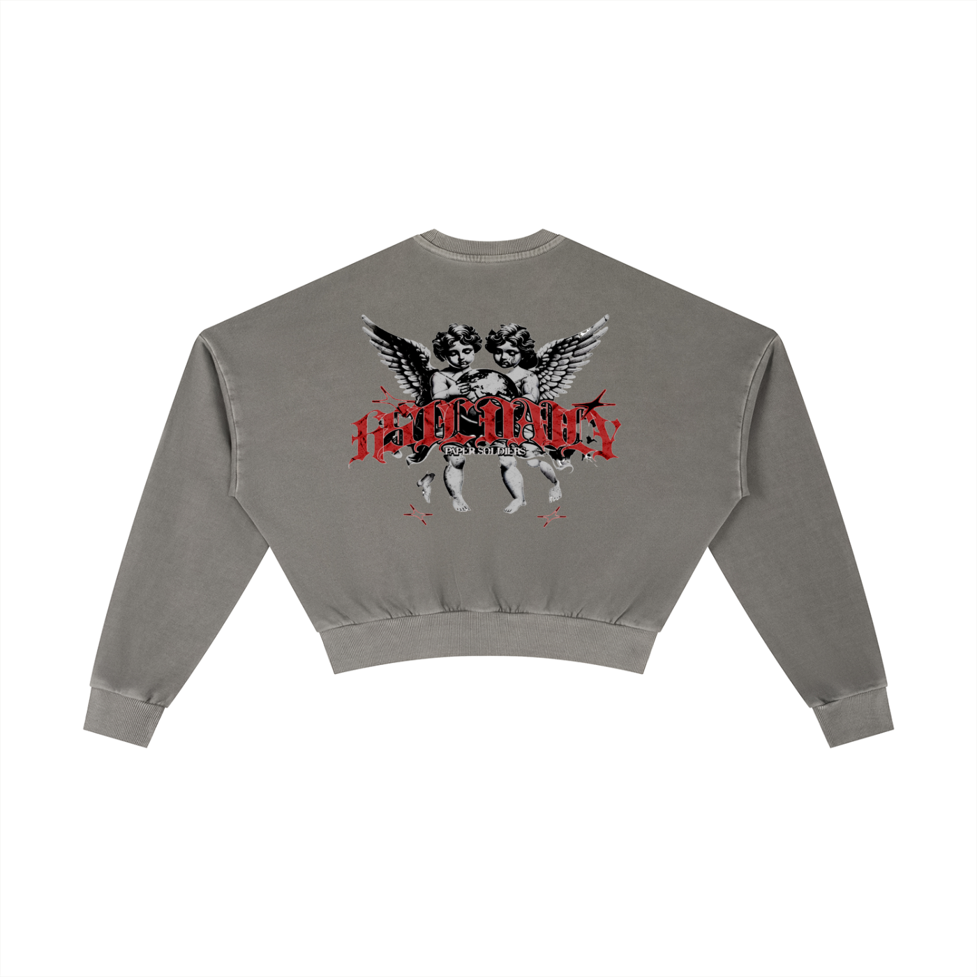 Vintage Washed Cropped Sweatshirt
