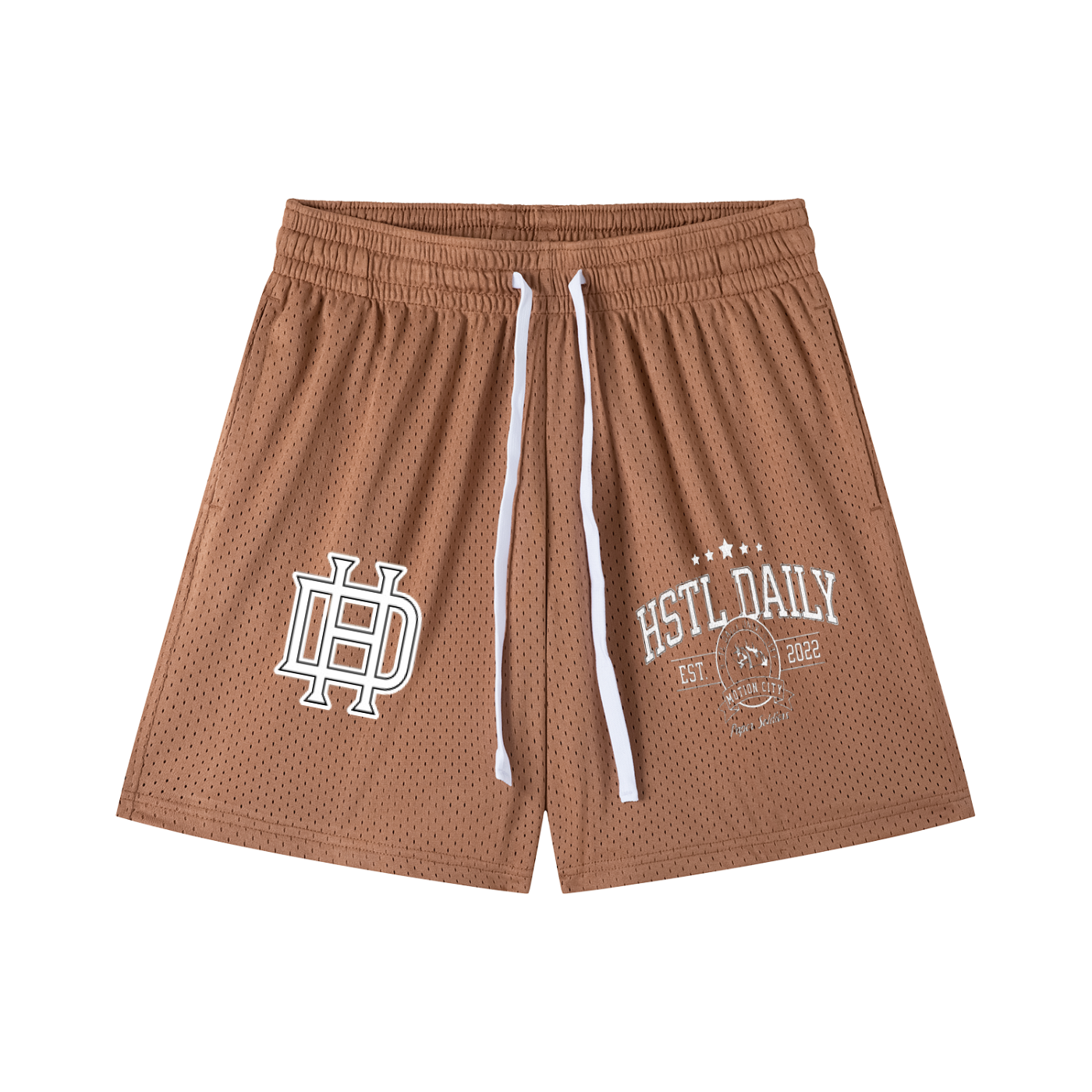 Mesh Drawstring Shorts