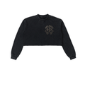 Women's Chrome HD Snow Washed Raw Edge Cropped Sweatshirt